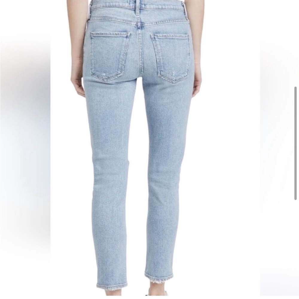 Agolde Toni ripped knee slim straight jeans - Picture 3 of 12